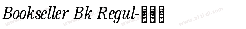 Bookseller Bk Regul字体转换